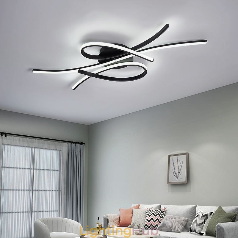 Minimalist Flush Mount Aluminum Art Butterfly Ceiling Light