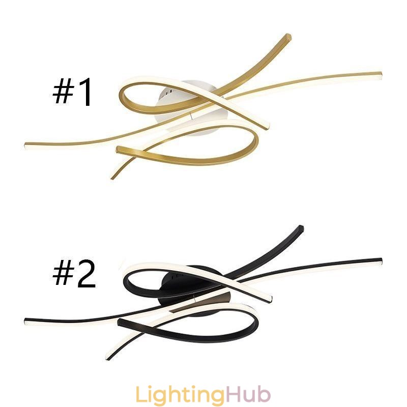 Minimalist Flush Mount Aluminum Art Butterfly Ceiling Light