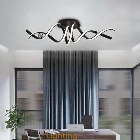 Modern Flush Mount Aluminum Art Spiral Ceiling Lamp Light Modern Flush Mount Aluminum Art Spiral Ceiling Lamp Light