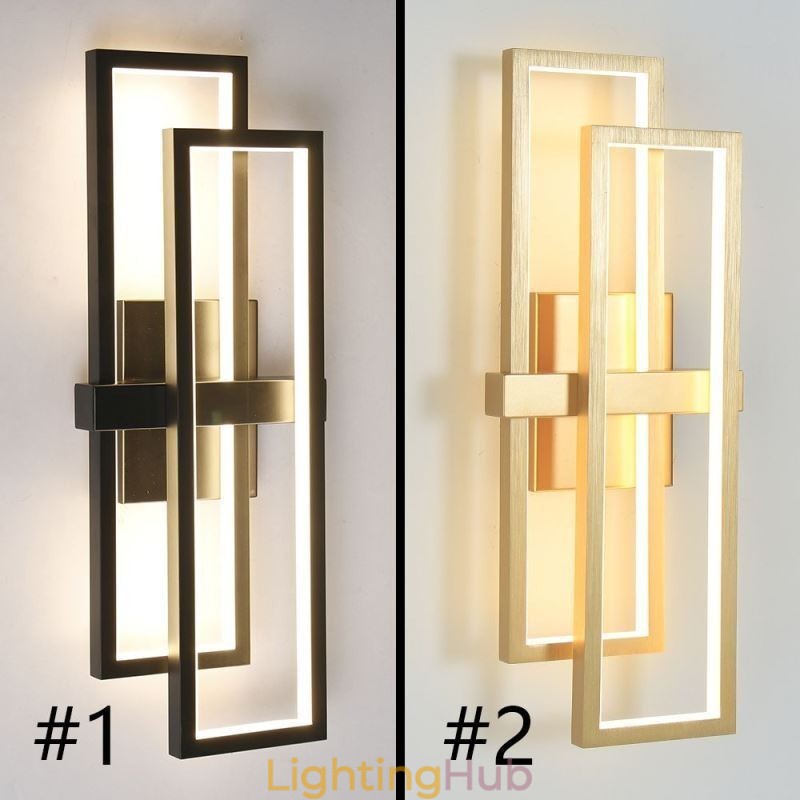 Minimalist Flush Mount Aluminum Art Geometric Square Ceiling Light