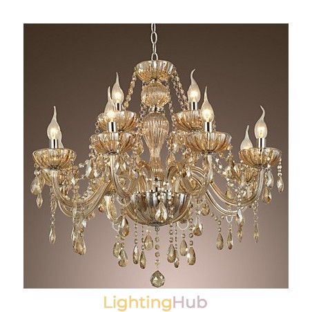 Chandelier Crystal Luxury Modern 2 Tiers Living 12 Lights Chandelier Crystal Luxury Modern 2 Tiers Living 12 Lights