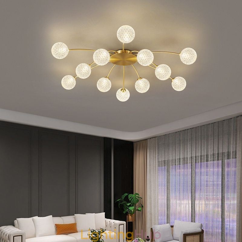 Modern Flush Mount Golden Ceiling Light Decorative Light Fixture