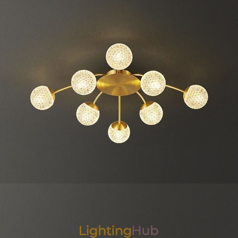 Modern Flush Mount Golden Ceiling Light Decorative Light Fixture