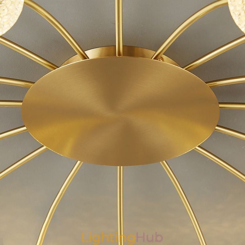 Modern Flush Mount Golden Ceiling Light Decorative Light Fixture