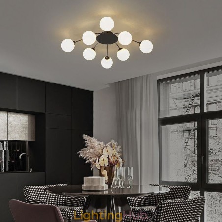 Modern Flush Mount Black Ceiling Light Decorative Light Fixture Modern Flush Mount Black Ceiling Light Decorative Light Fixture