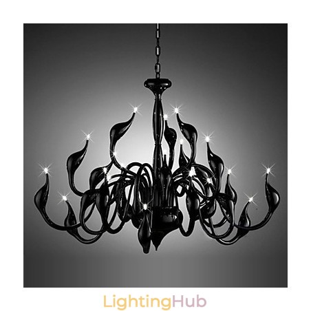 Modern Chandelier Light 24 Lights G4 Black Painting Modern Chandelier Light 24 Lights G4 Black Painting