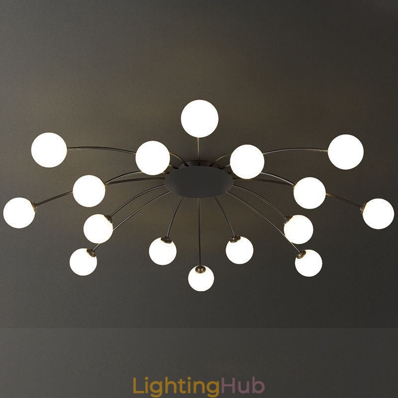 Modern Flush Mount Black Ceiling Light Decorative Light Fixture