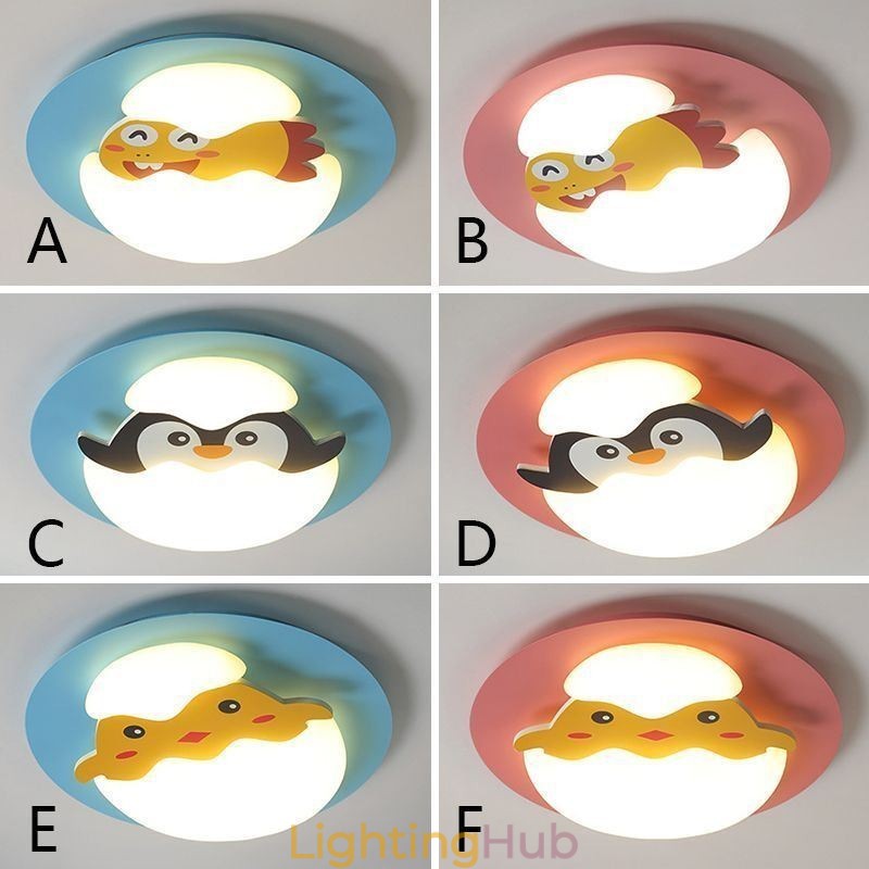Cartoon Flush Mount Modern Decorative Ceiling Lamp