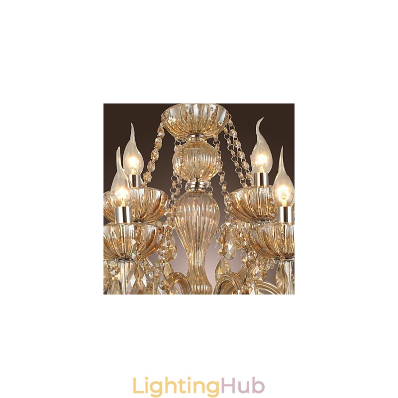 Chandelier Crystal Luxury Modern 2 Tiers Living 12 Lights