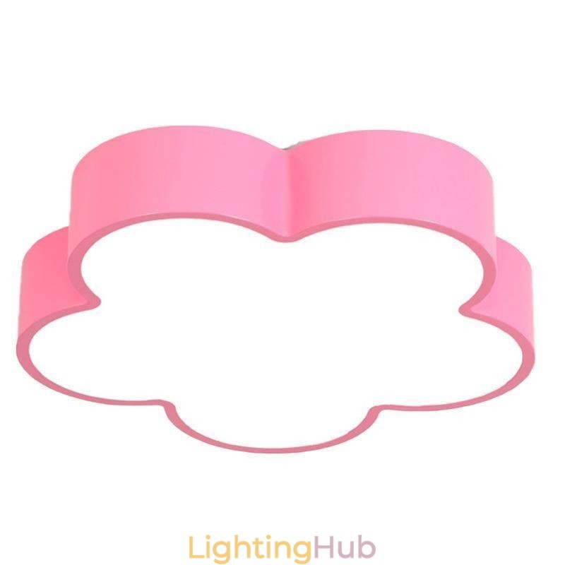 Cartoon Ceiling Light Modern Flower Flush Mount