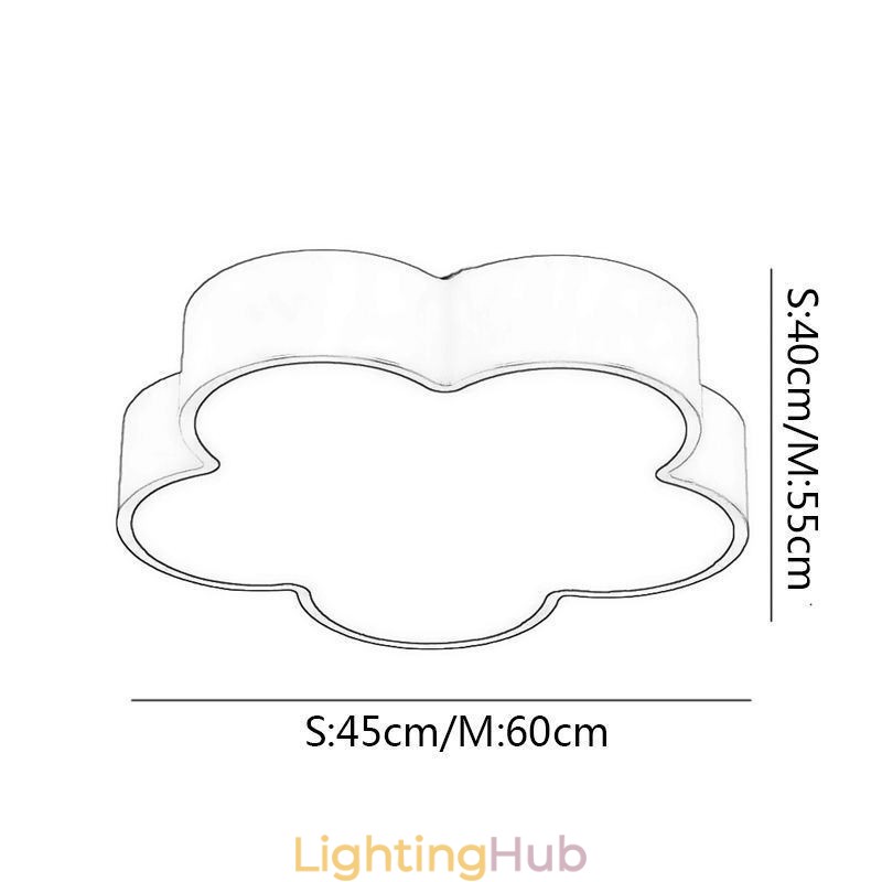 Cartoon Ceiling Light Modern Flower Flush Mount