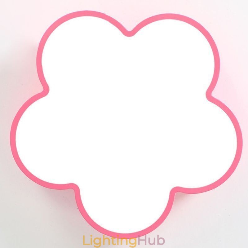 Cartoon Ceiling Light Modern Flower Flush Mount