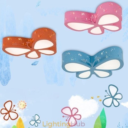 Butterfly Flush Mount Contemporary Metal Ceiling Fixture Butterfly Flush Mount Contemporary Metal Ceiling Fixture
