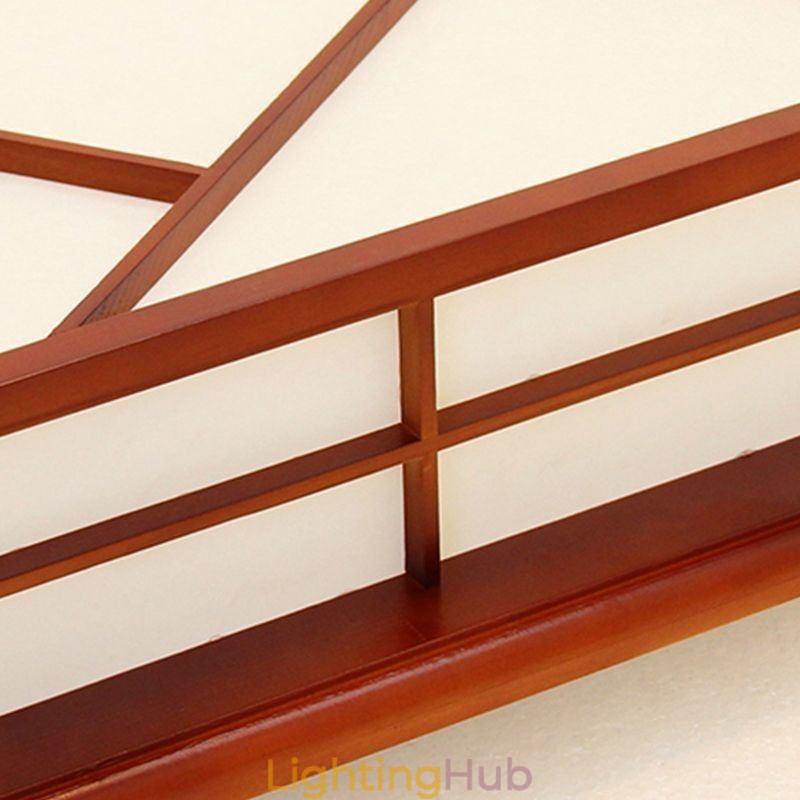 Retro Style Ceiling Light Square Flush Mount