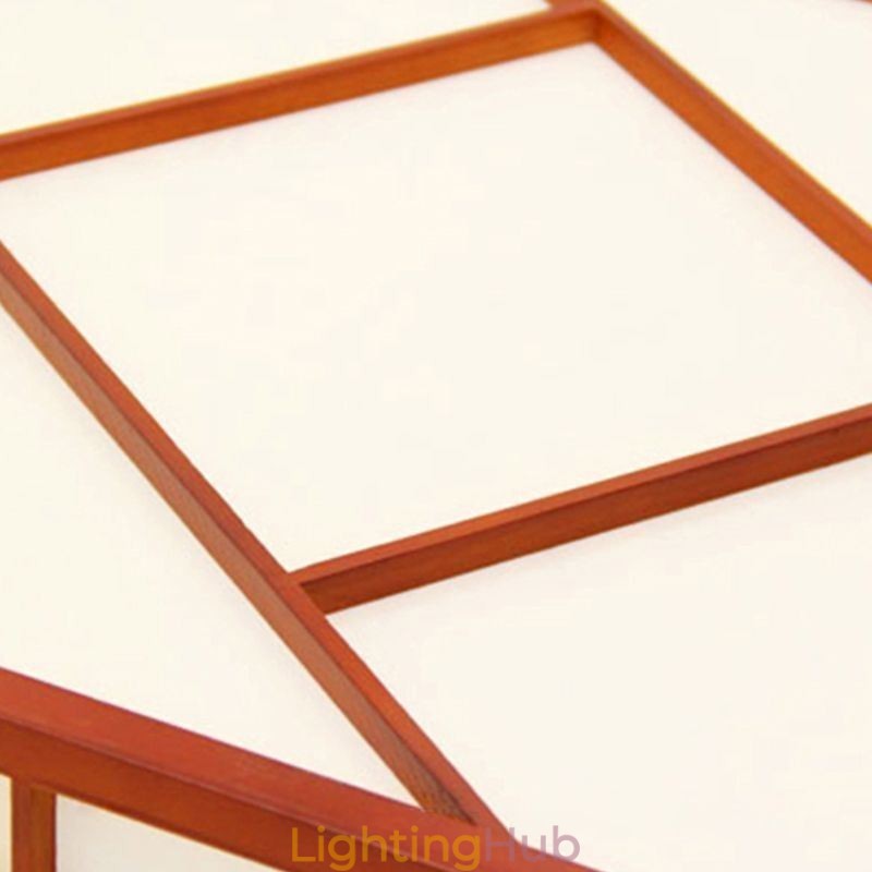 Retro Style Ceiling Light Square Flush Mount
