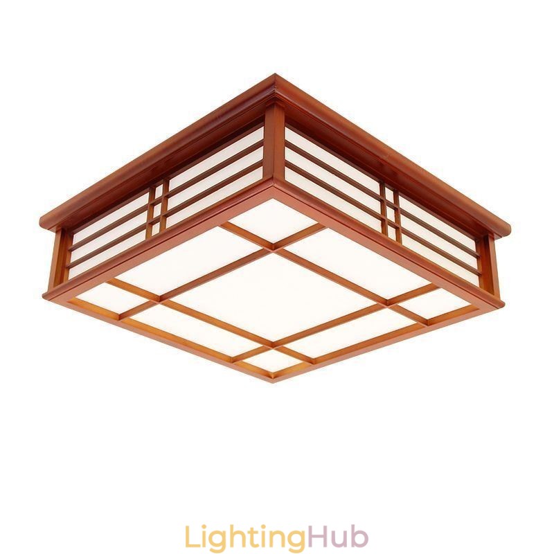 Retro Ceiling Light Decorative Wooden Ceiling Lamp
