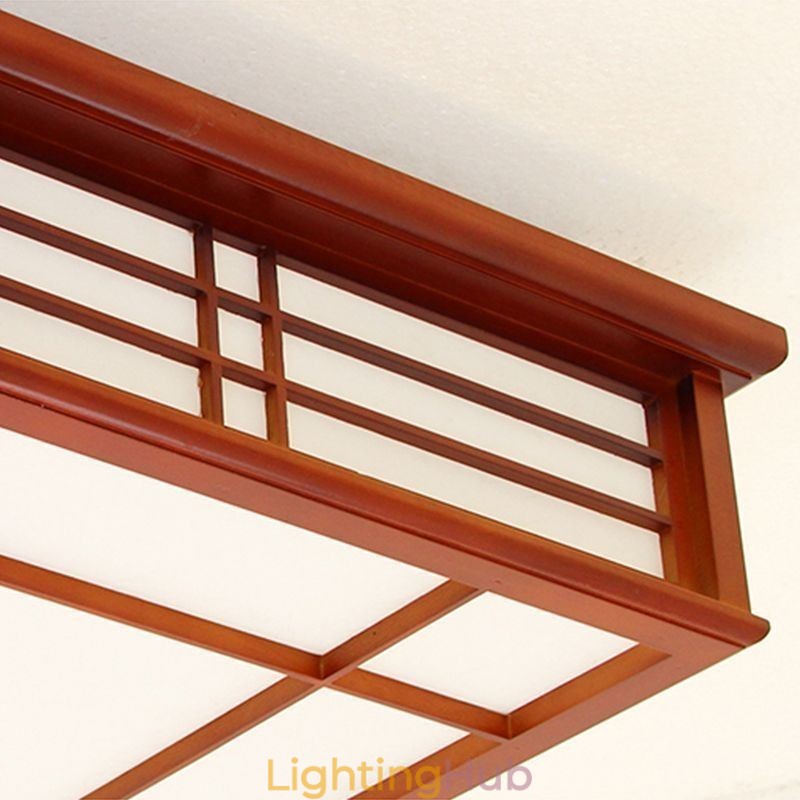 Retro Ceiling Light Decorative Wooden Ceiling Lamp