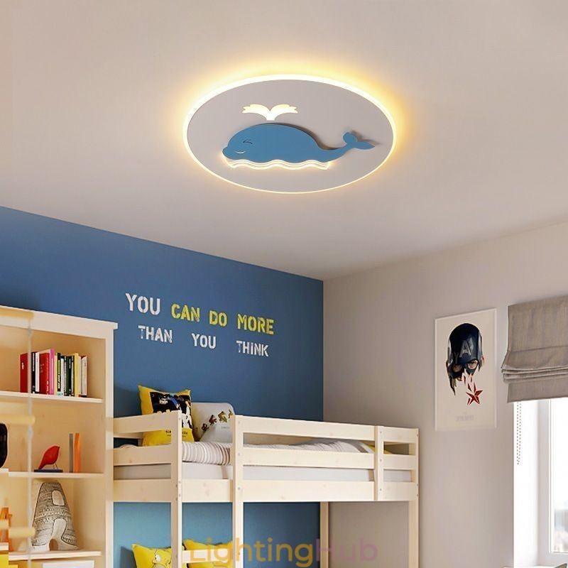 Modern Creative Ceiling Lamp Whale Ceiling Light