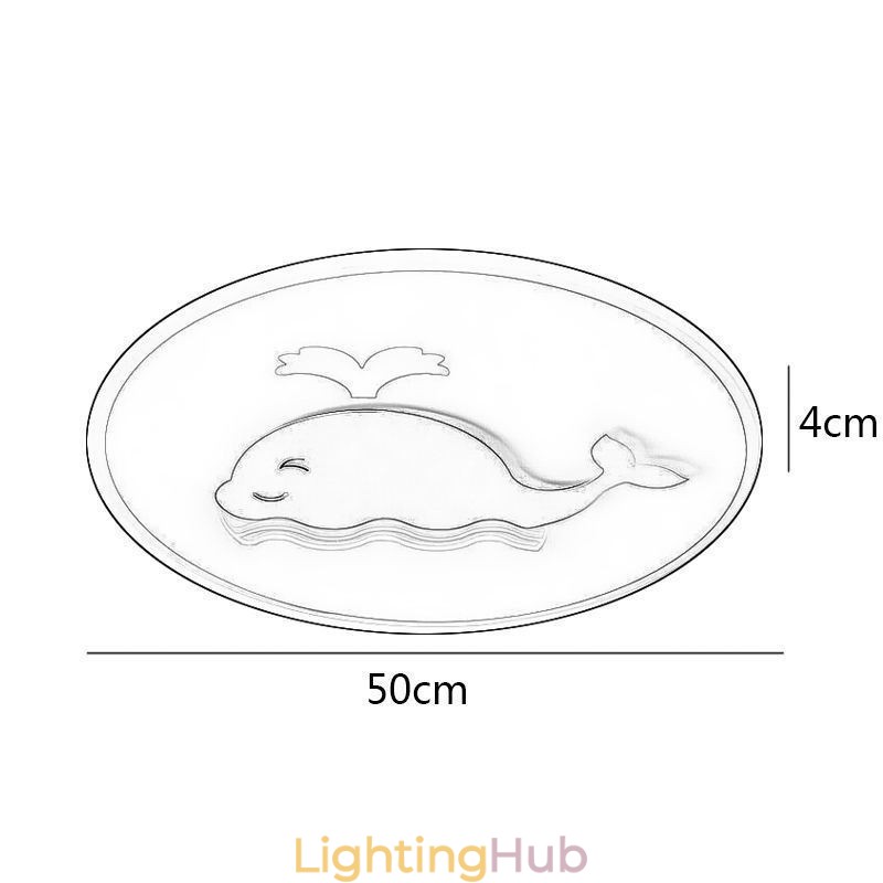 Modern Creative Ceiling Lamp Whale Ceiling Light