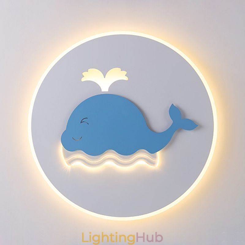 Modern Creative Ceiling Lamp Whale Ceiling Light
