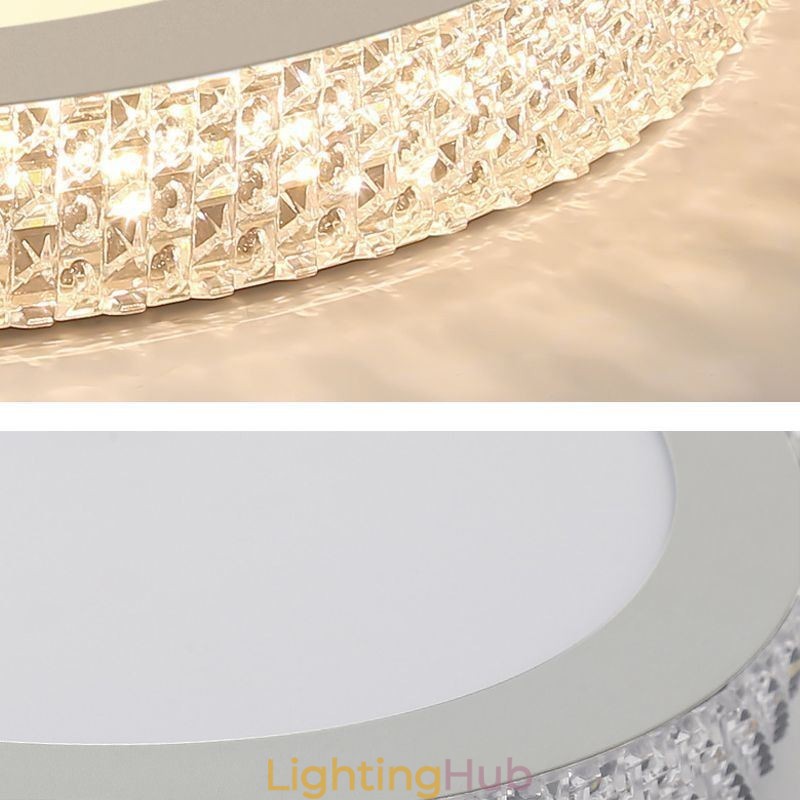 Modern Ceiling Light Shinny Diamond Flush Mount