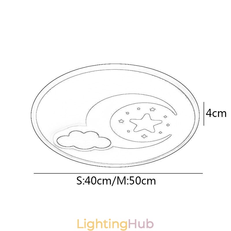 Simplicity Ceiling Light Moon & Star Ceiling Lamp