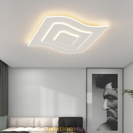 Modern Ceiling Light Square Acrylic Flush Mount Modern Ceiling Light Square Acrylic Flush Mount