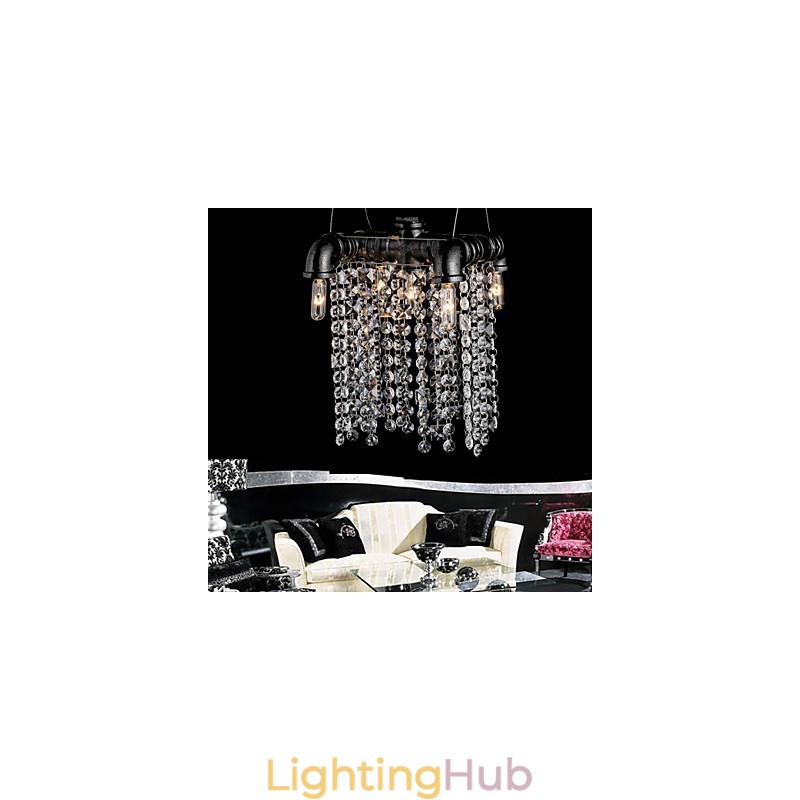 Chandelier Mini Style Rustic Lodge Retro Metal