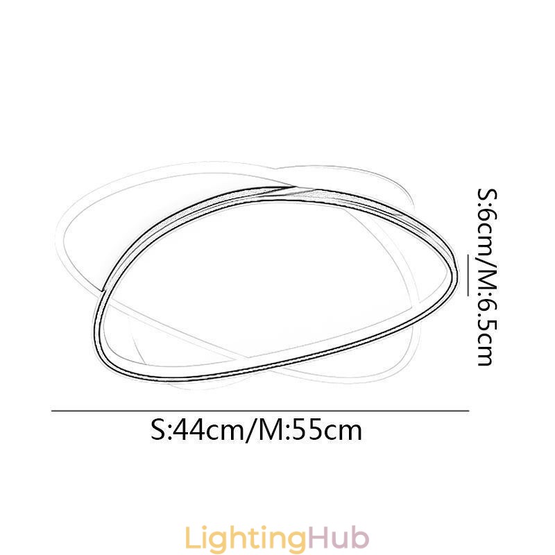 Modern Ceiling Lights Oval Ceiling Lamp