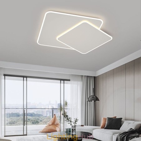 Modern Flush Mount Geometric Square Ceiling Light Modern Flush Mount Geometric Square Ceiling Light