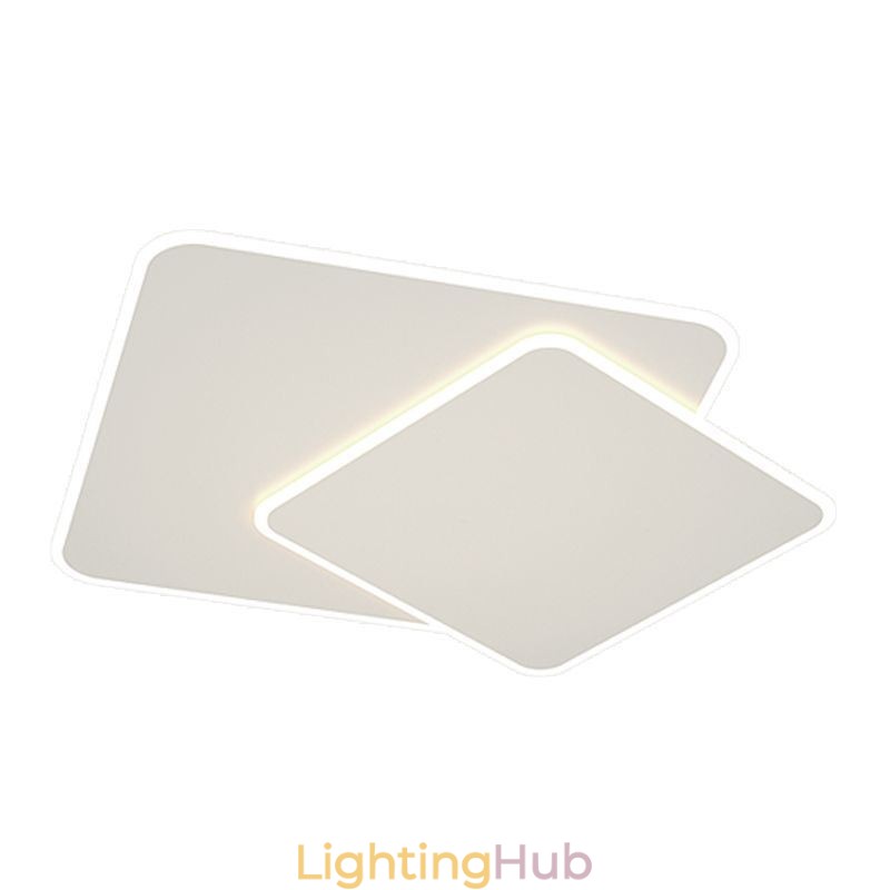 Modern Flush Mount Geometric Square Ceiling Light
