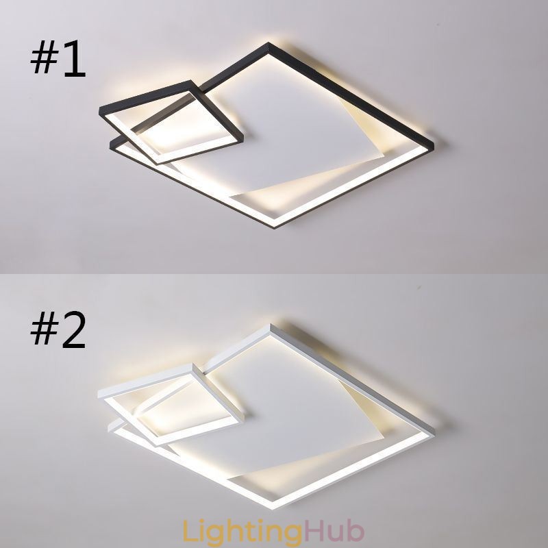 Modern Ceiling Lamp Square Indoor Smart Lighting Fixtures