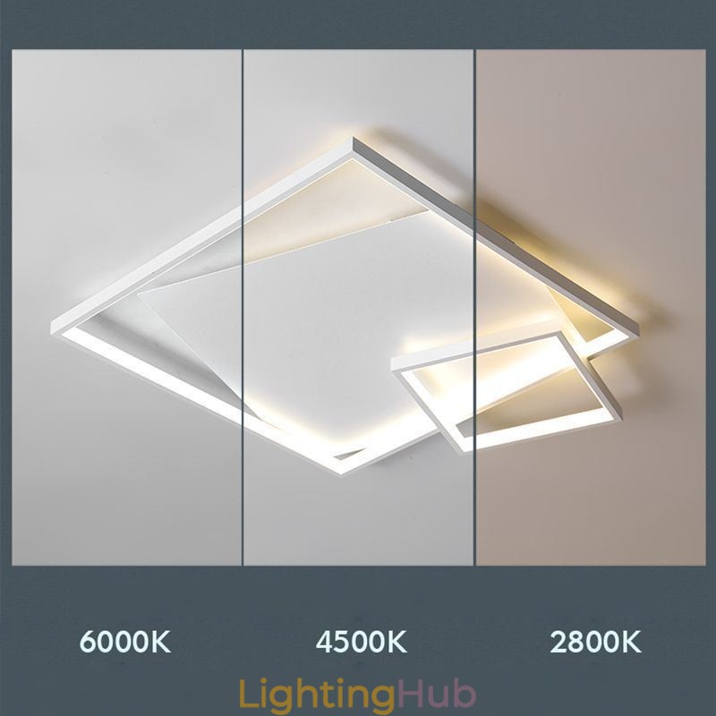 Modern Ceiling Lamp Square Indoor Smart Lighting Fixtures
