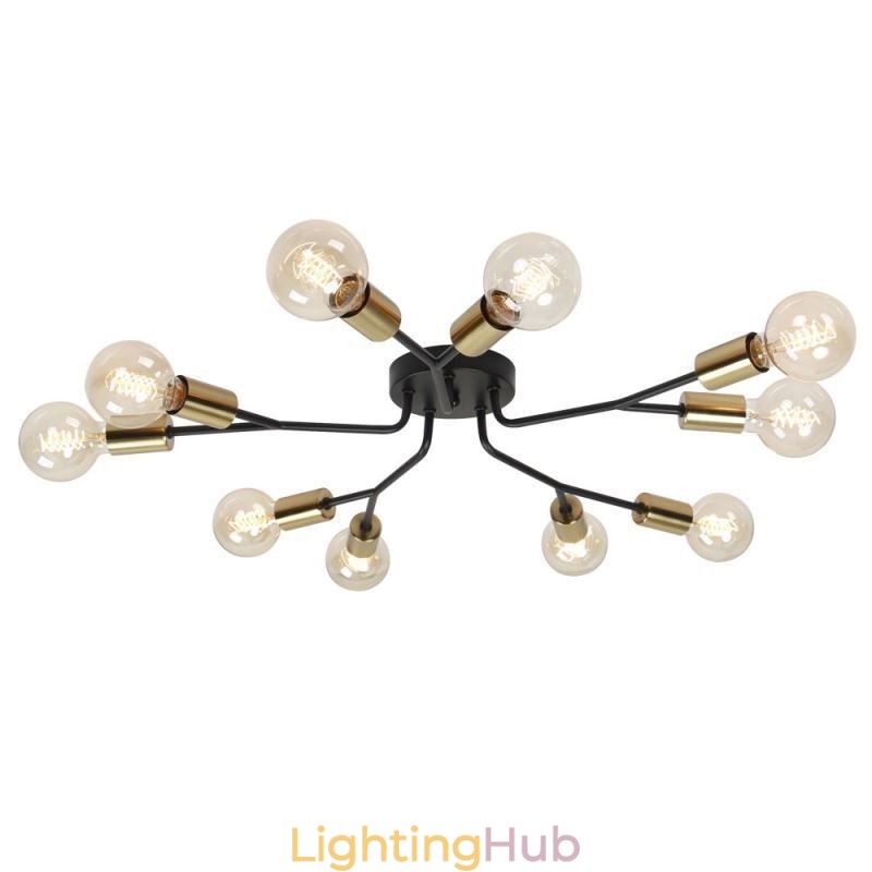 Modern Ceiling Light Fixture Black Vintage Chandelier