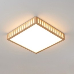 Japanese Ceiling Lamp Square Wood Ceiling Lamp