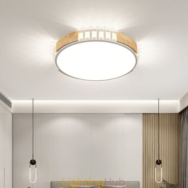 Japanese Ceiling Light Minimalist Flush Mount Lighting Fixture