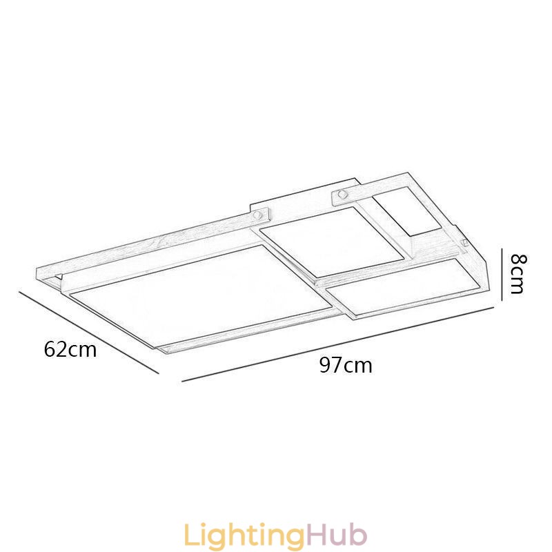 Modern Ceiling Light Splicing Rectangular Ceiling Lamp