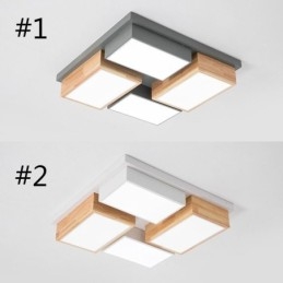 Modern Ceiling Light Geometric Wood Ceiling Lamp