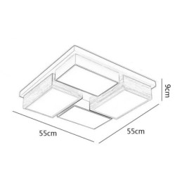 Modern Ceiling Light Geometric Wood Ceiling Lamp