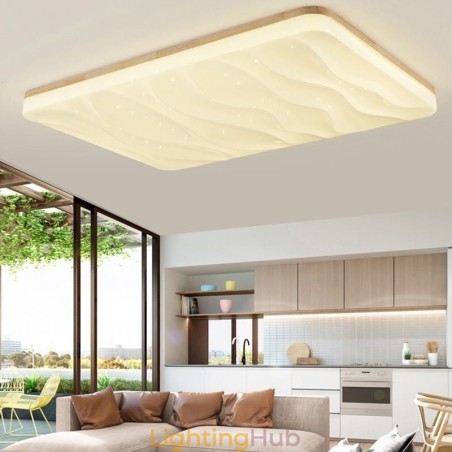 Japanese Acrylic Ceiling Light Rectangular Corrugated Ceiling Lamp Japanese Acrylic Ceiling Light Rectangular Corrugated Ceiling Lamp