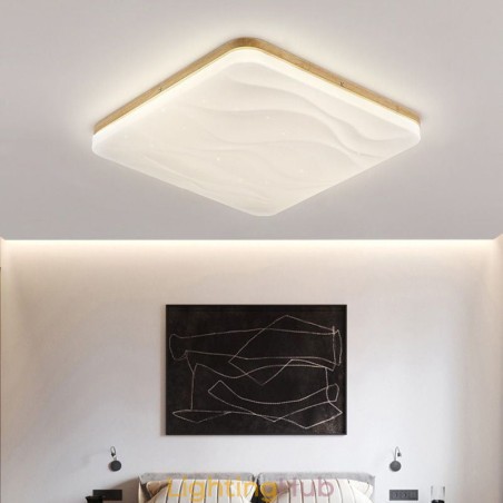 Japanese Acrylic Ceiling Light Square Corrugated Ceiling Lamp Japanese Acrylic Ceiling Light Square Corrugated Ceiling Lamp