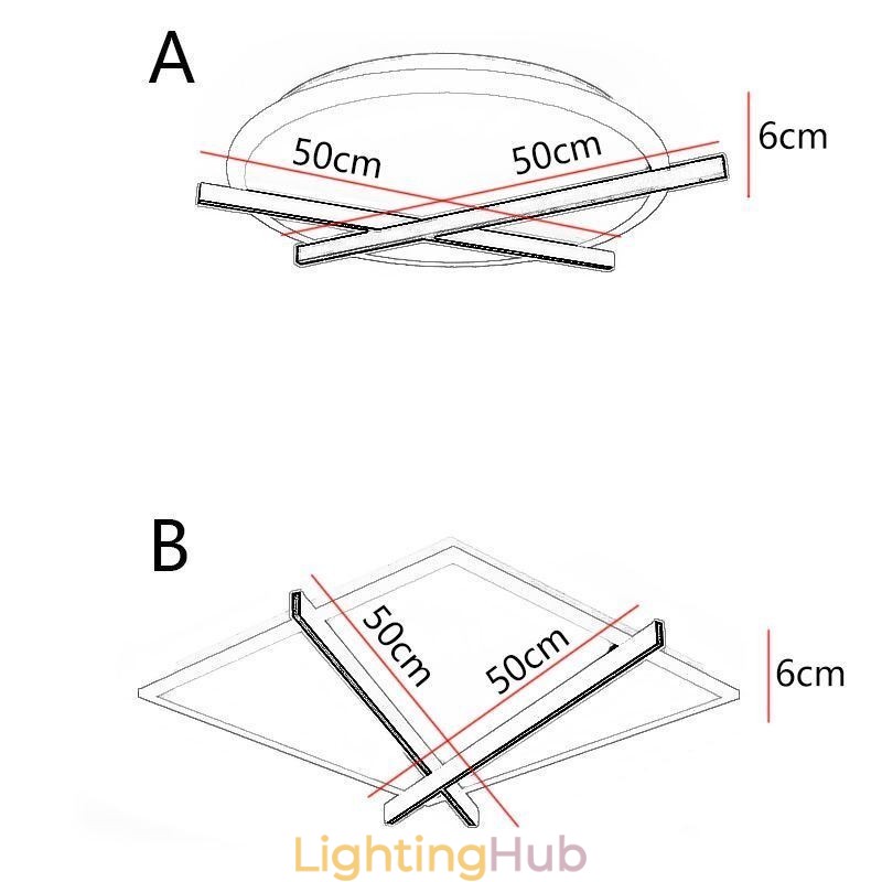 Nordic Ceiling Light Art Clock Design Ceiling Lamp