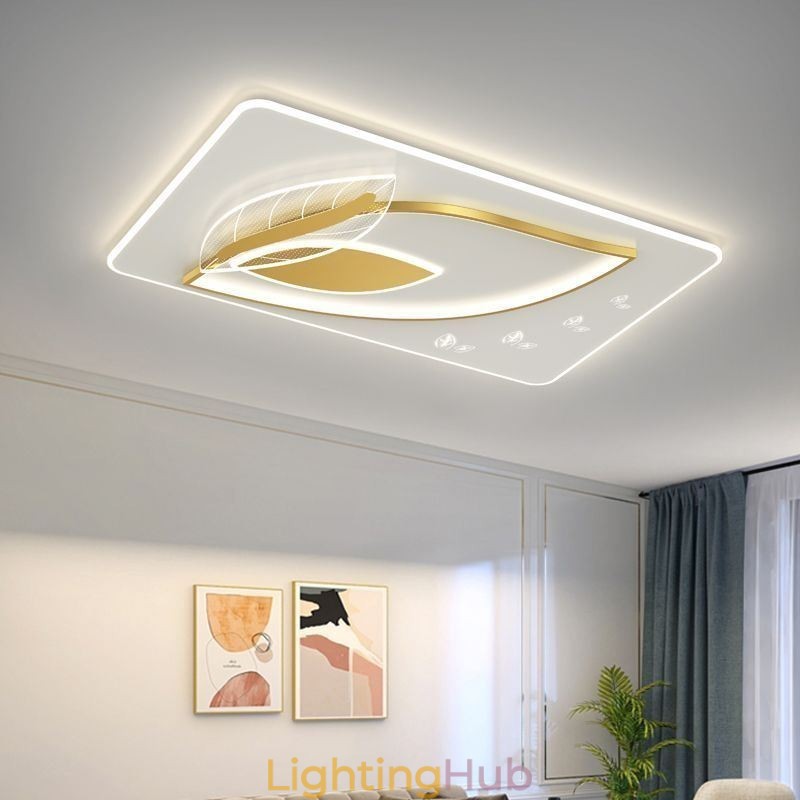 Luxury Ceiling Lamp Creative Leaf Design Ceiling Light
