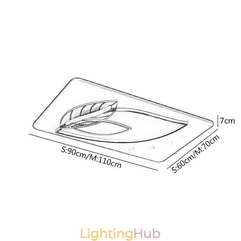 Luxury Ceiling Lamp Creative Leaf Design Ceiling Light