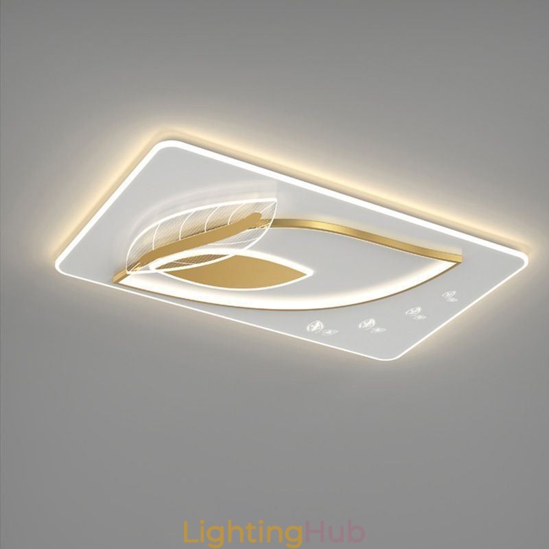 Luxury Ceiling Lamp Creative Leaf Design Ceiling Light