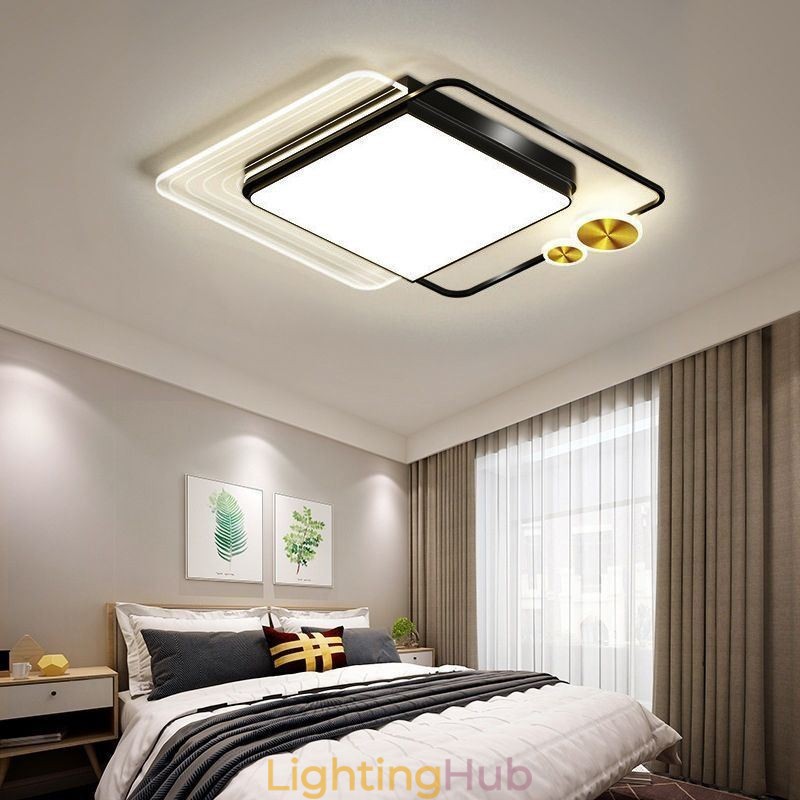 Nordic Ceiling Light Square Acrylic Flush Mount Ceiling Lighting Fixture