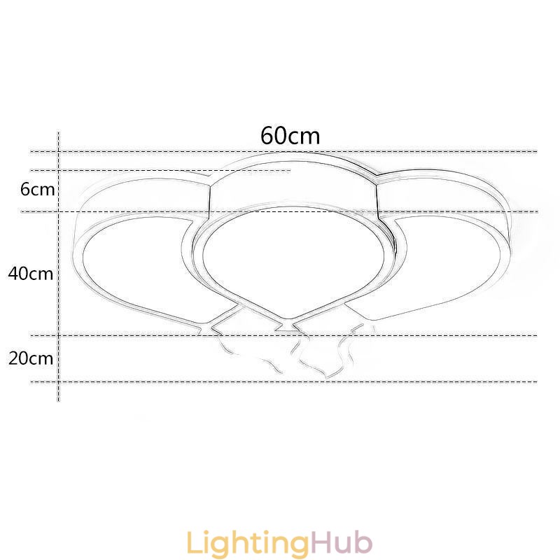Modern Flush Mount Ceiling Light Lovely Balloon Shade Ceiling Lamp