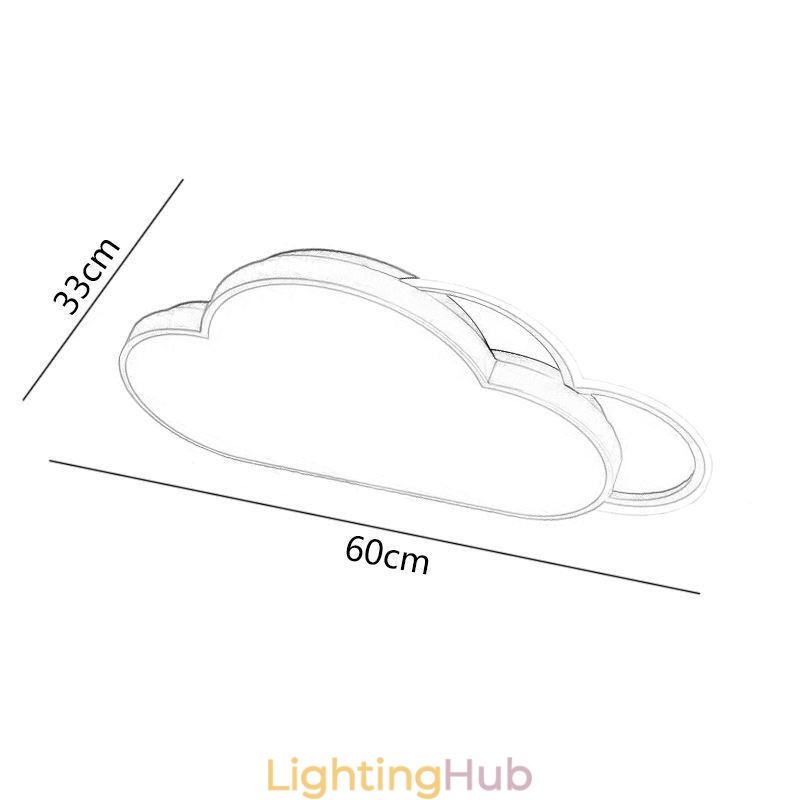 Modern Lights Cloud Shape Flush Mount Ceiling Light