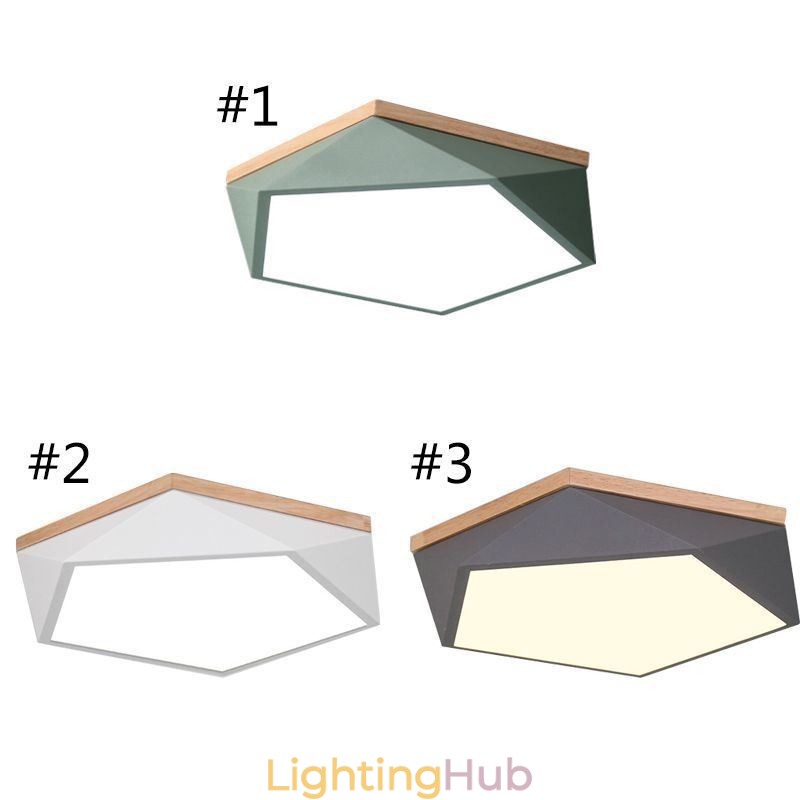 Modern Ceiling Light Diamond Shape Design Dimmable Flush Mount Ceiling Lights Fixture