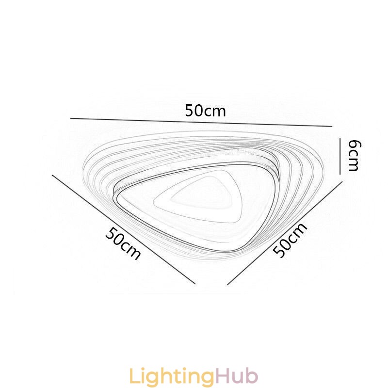 Ceiling Light Flush Mount Triangle Ceiling Lamp
